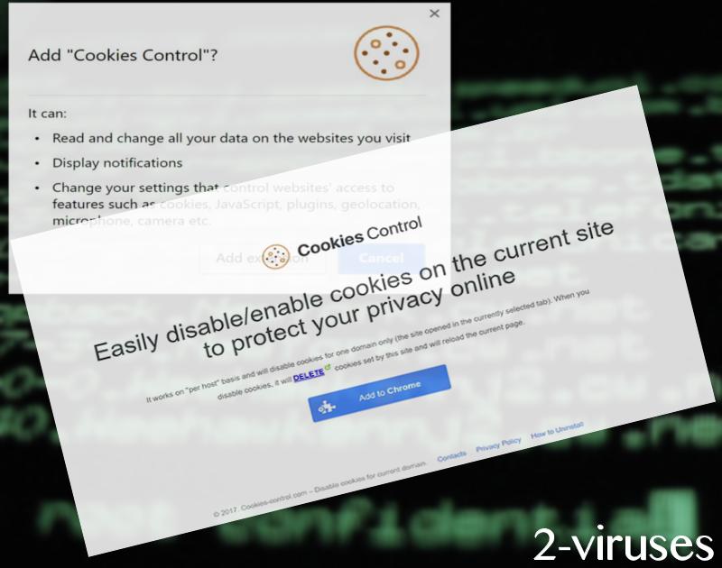 Cookies Control extension virus
