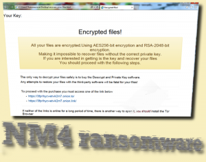 Ransomware NM4