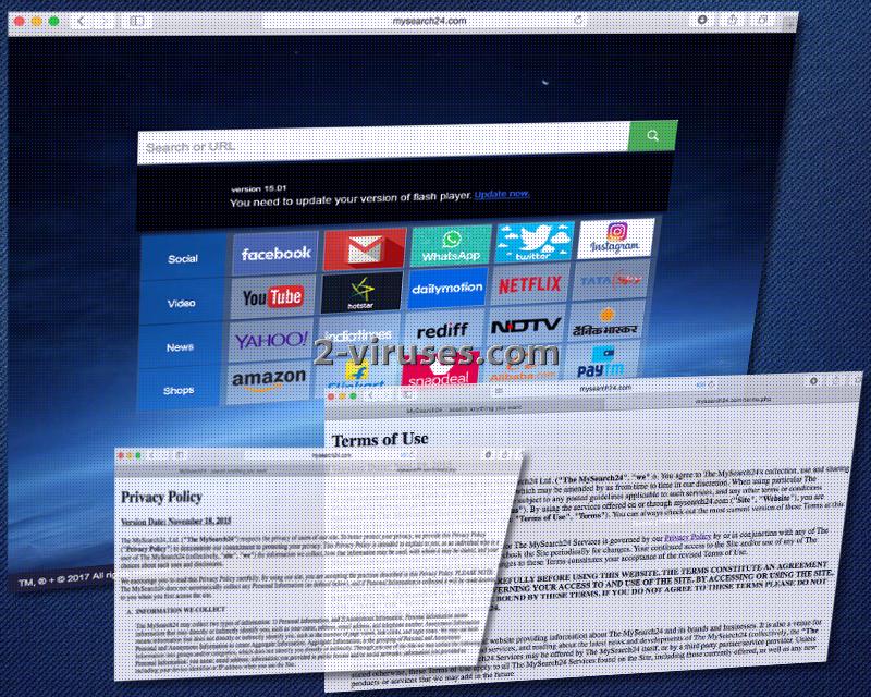 Mysearch24.com browser hijacker