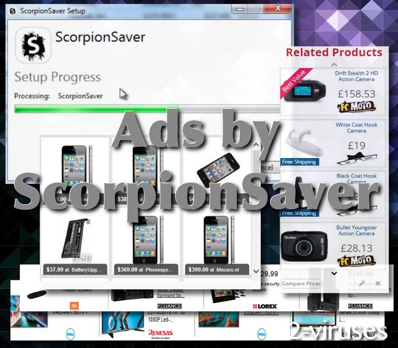 Scorpion Saver ads