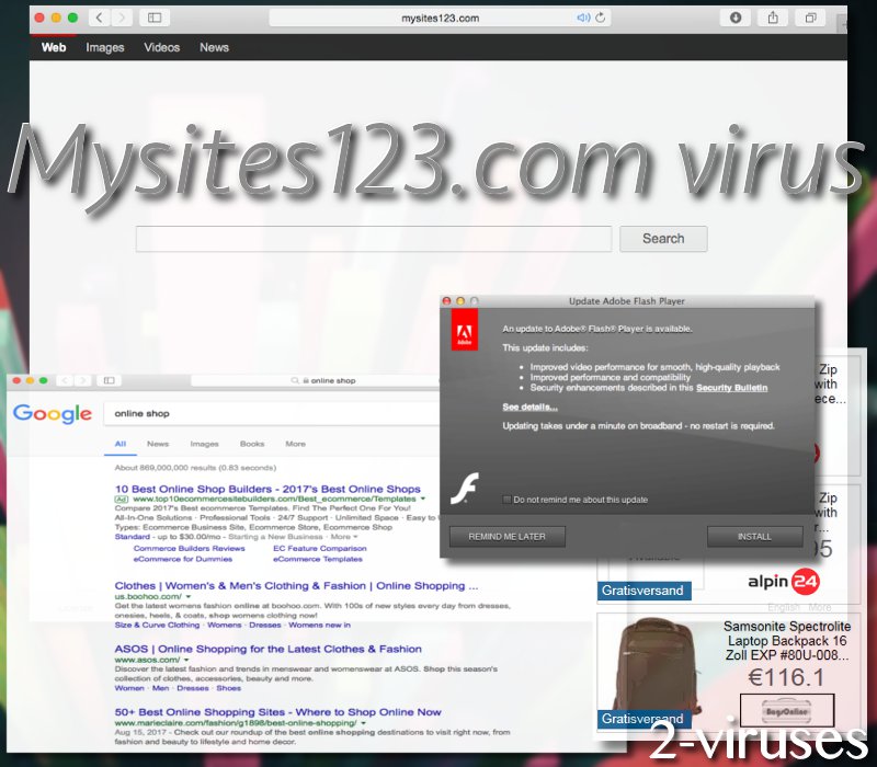 Mysites123.com redirect virus