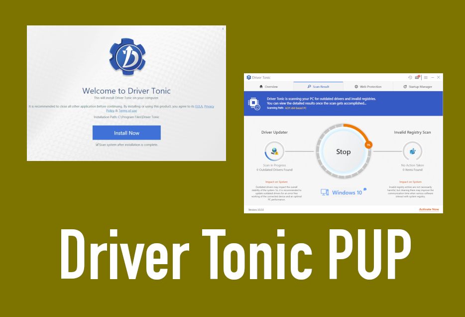 Driver- Tonic PUP removal