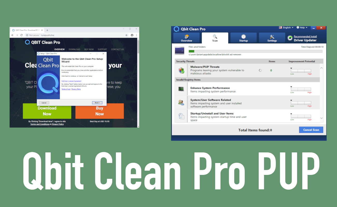 Qbit Clean Pro PUP removal