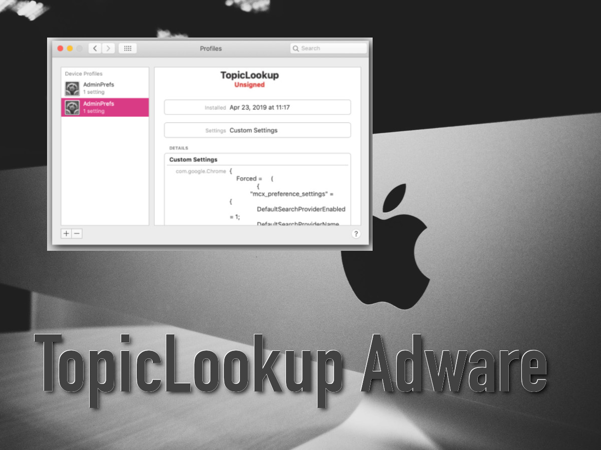 TopicLookup Adware removal