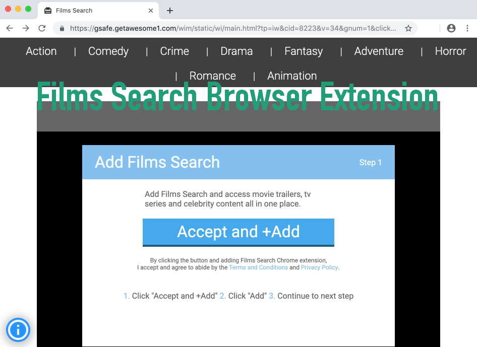 Films Search Browser Extension removal