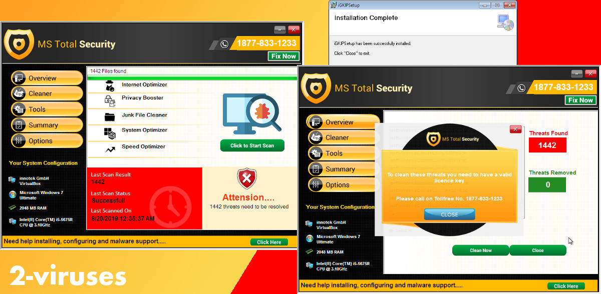 MS Total Security screenshots